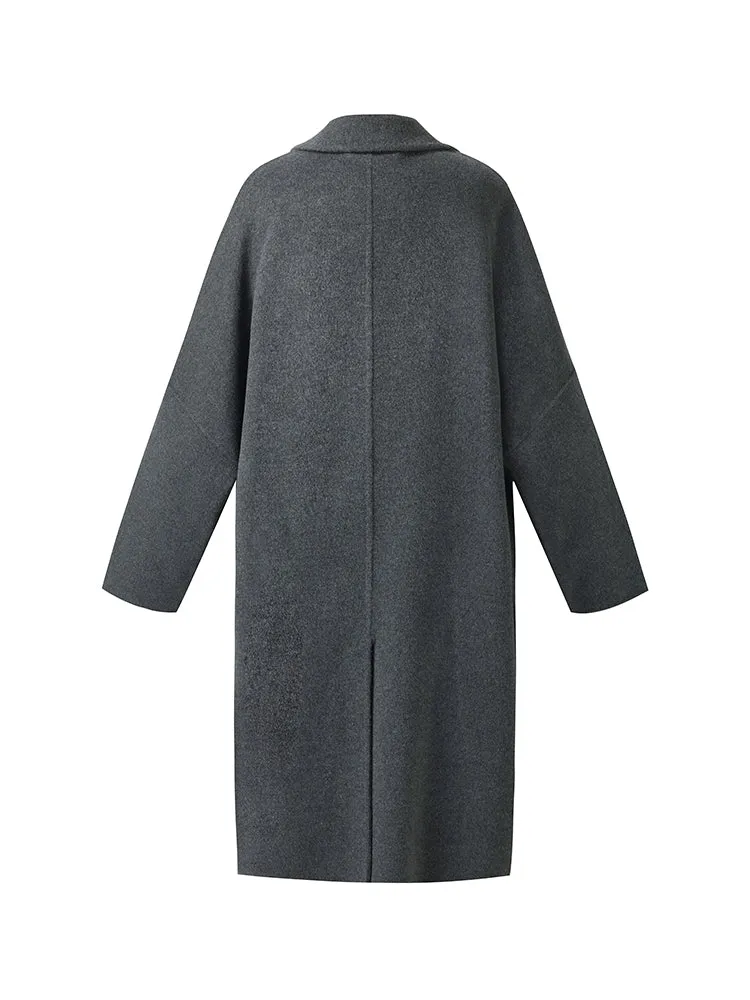 100% Wool Longline Unisex Overcoat