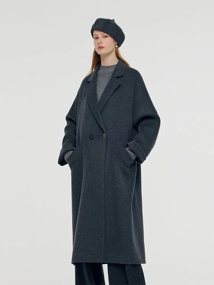 100% Wool Longline Unisex Overcoat