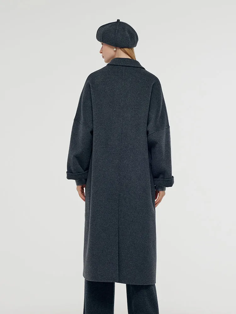 100% Wool Longline Unisex Overcoat