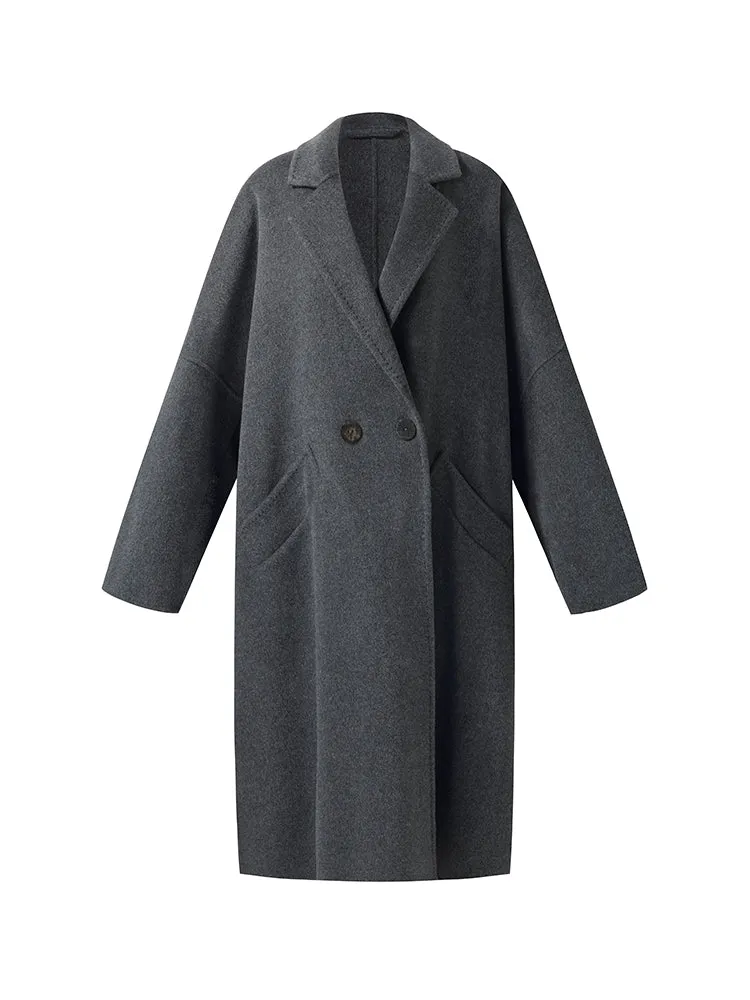 100% Wool Longline Unisex Overcoat