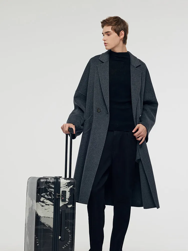 100% Wool Longline Unisex Overcoat