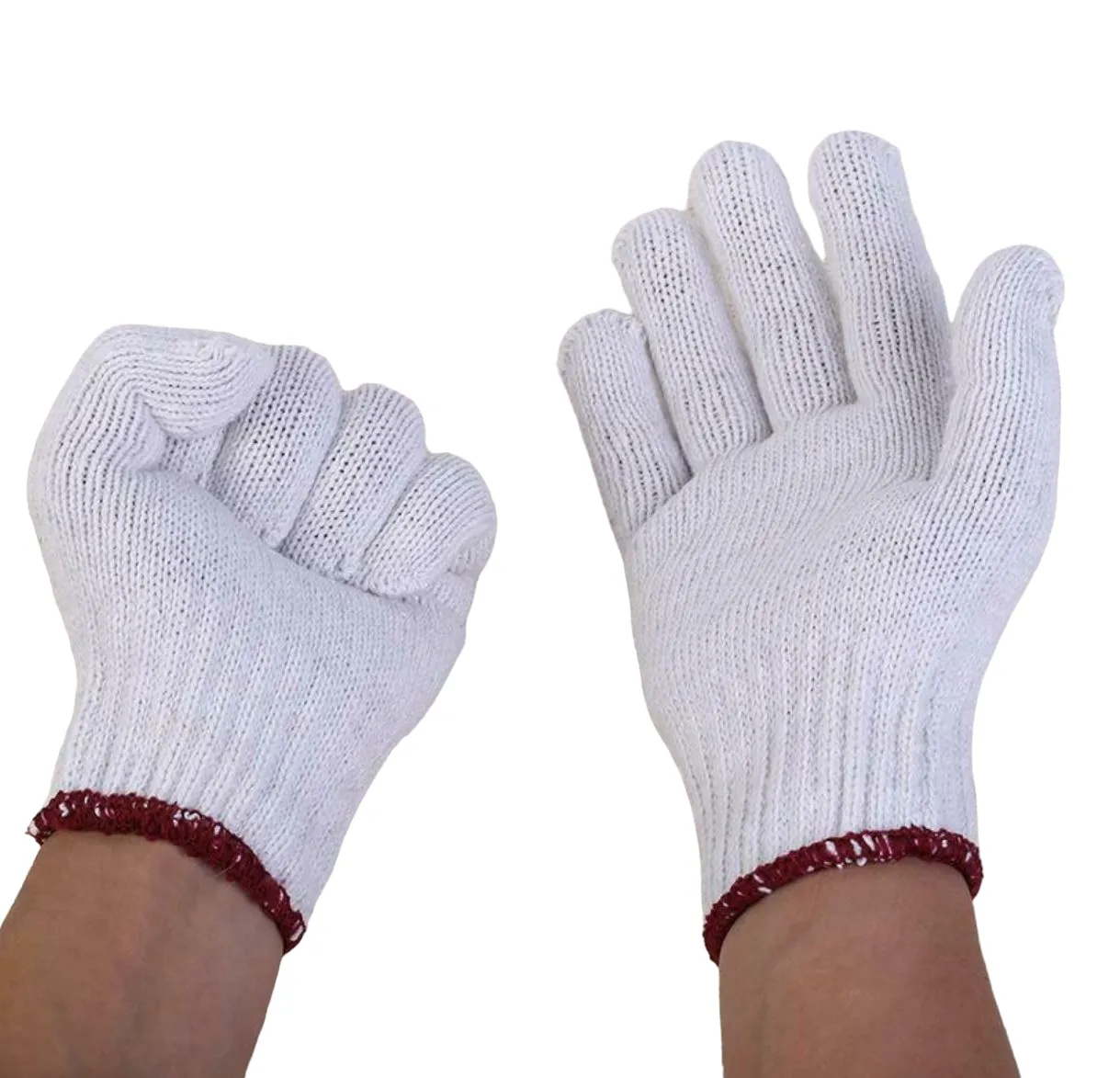 120 Pairs X Cotton Polyester Knitted Multipurpose Elastic Yarn Gardening Gloves