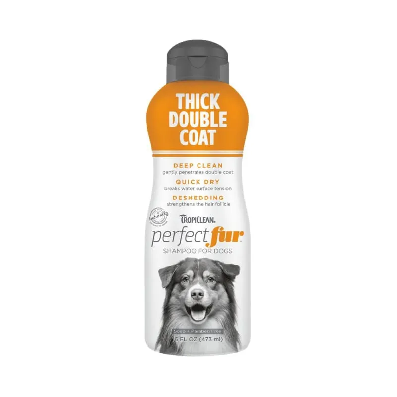 [15% OFF] Tropiclean PerfectFur Thick Double Coat Dog Shampoo 16oz