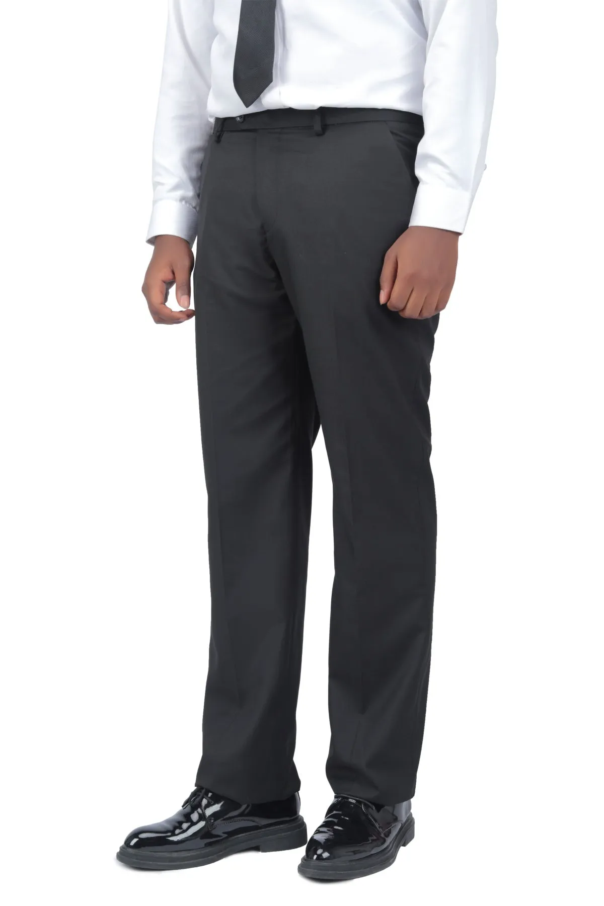 2-Piece Slim Fit Simple Designed Black Suit