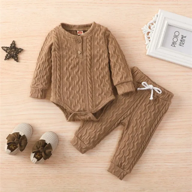 2Pcs Suit Toddler Long Sleeve Romper