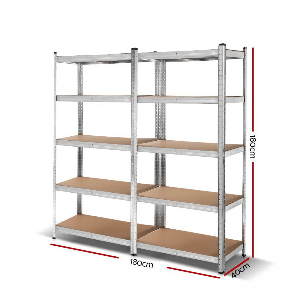 2x1.8M Warehouse Shelving Rack Racking Garage Metal Storage Shelves