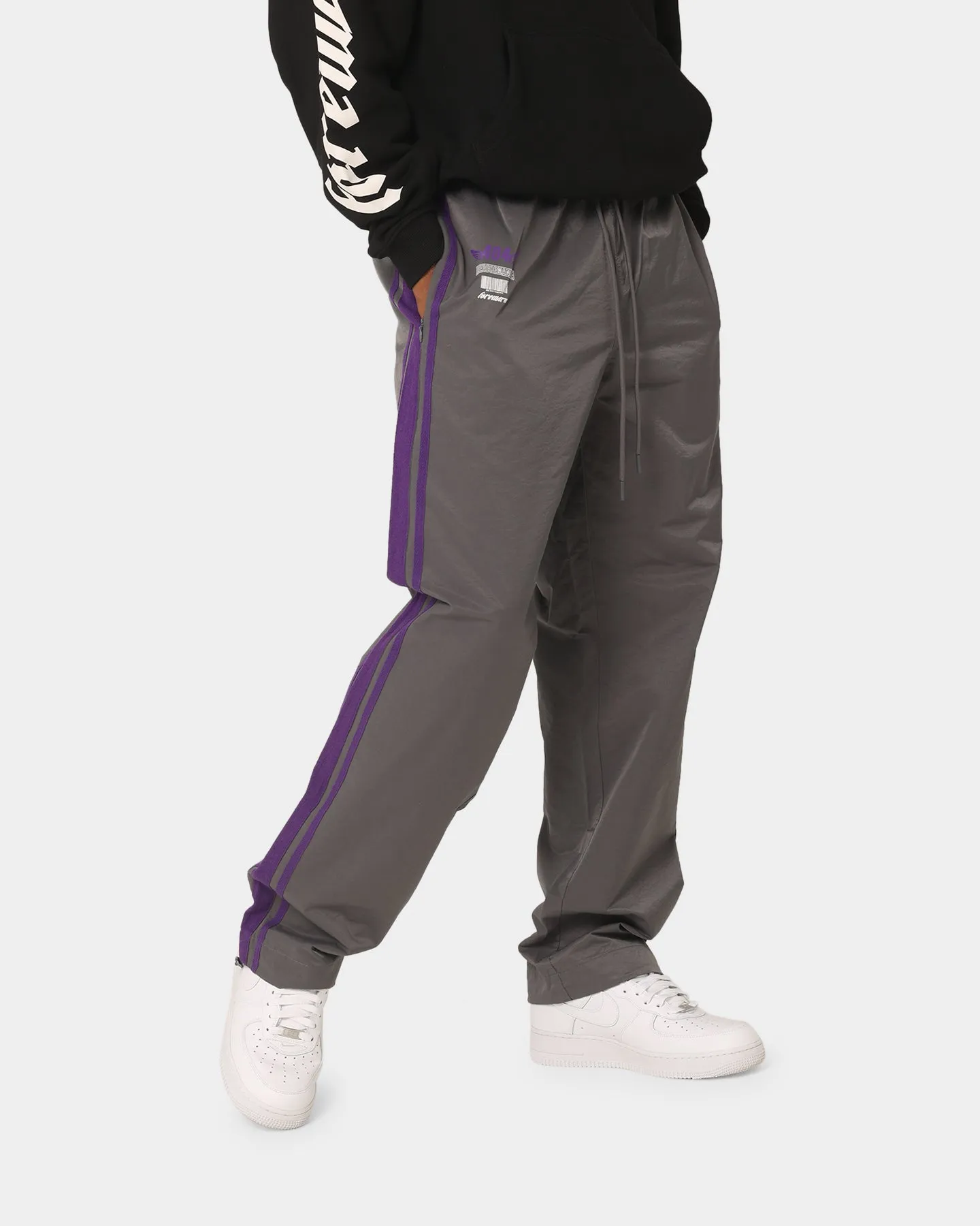 404 Racer Trackpant Charcoal/Purple