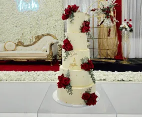 5 Tier Wedding Cake