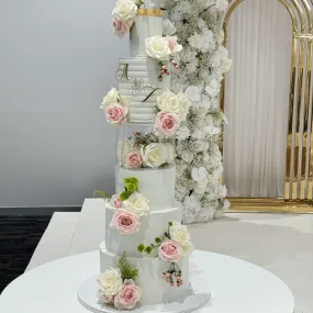 6 Tier Wedding Cake