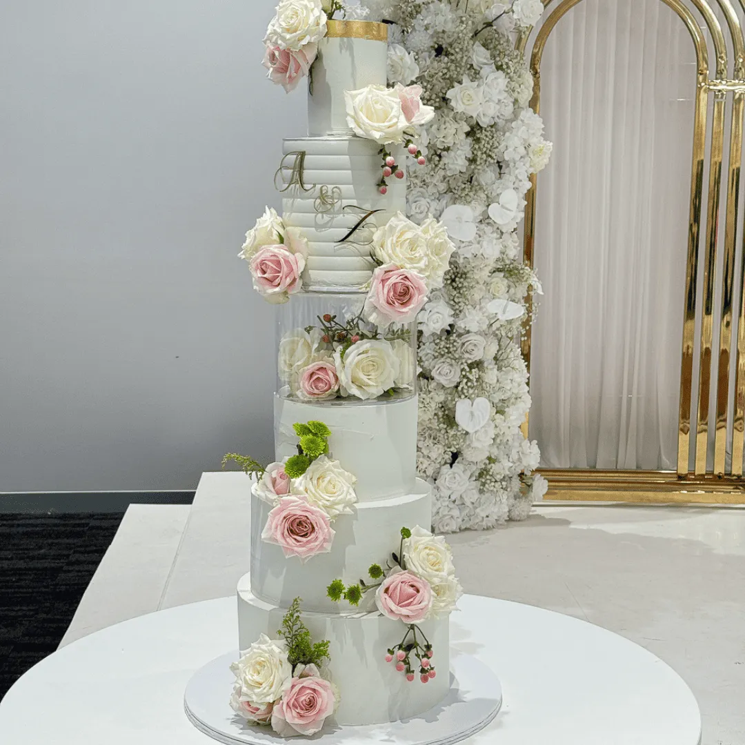 6 Tier Wedding Cake