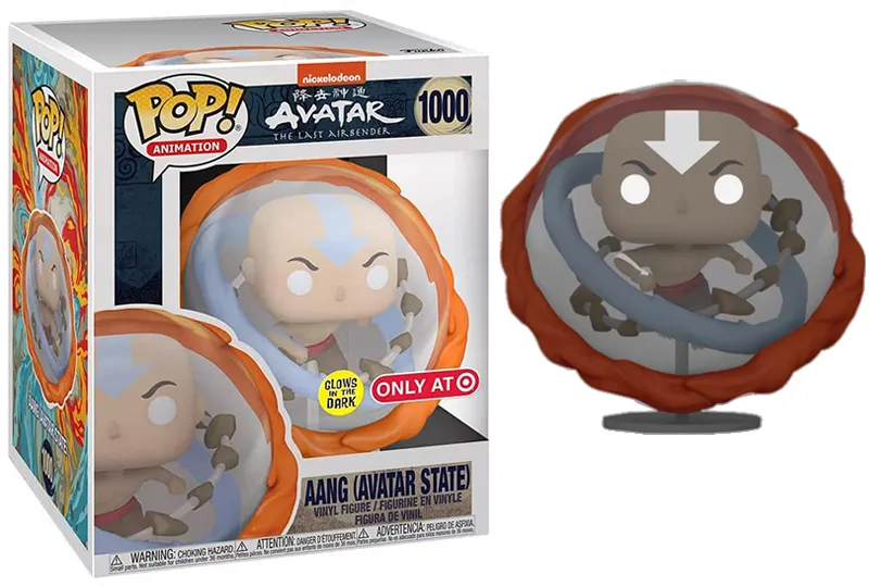 Aang (Glow in the Dark, Avatar State, Avatar, 6-inch) 1000 - Target Exclusive [Damaged: 7.5/10]