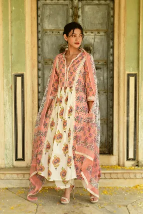 Aaravi Peach Suit Set