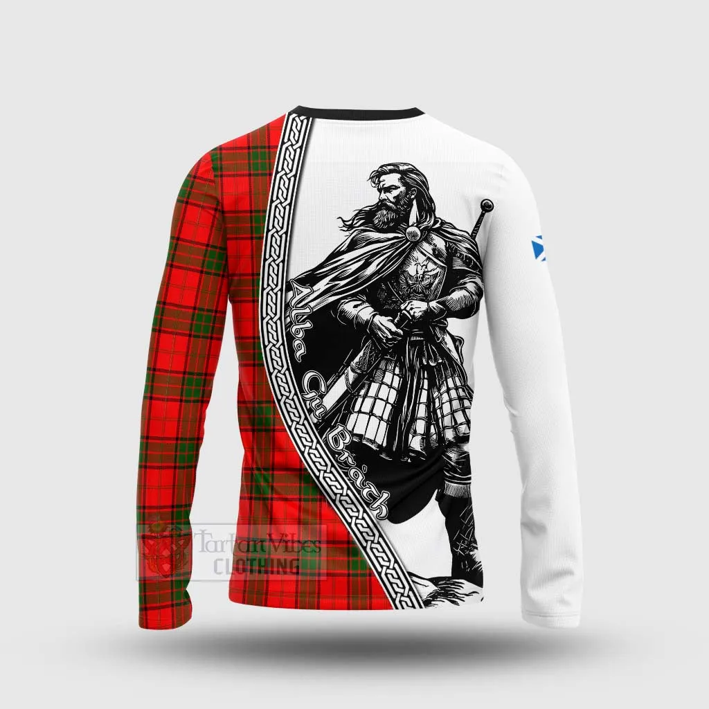 Adair Tartan Clan Crest Long Sleeve T-Shirt with Highlander Warrior Celtic Style