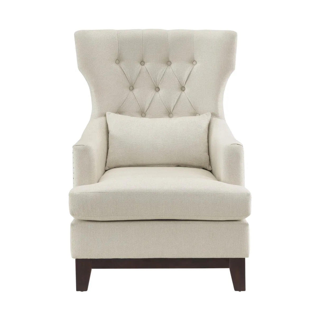 Adriano Collection Beige Accent Chair