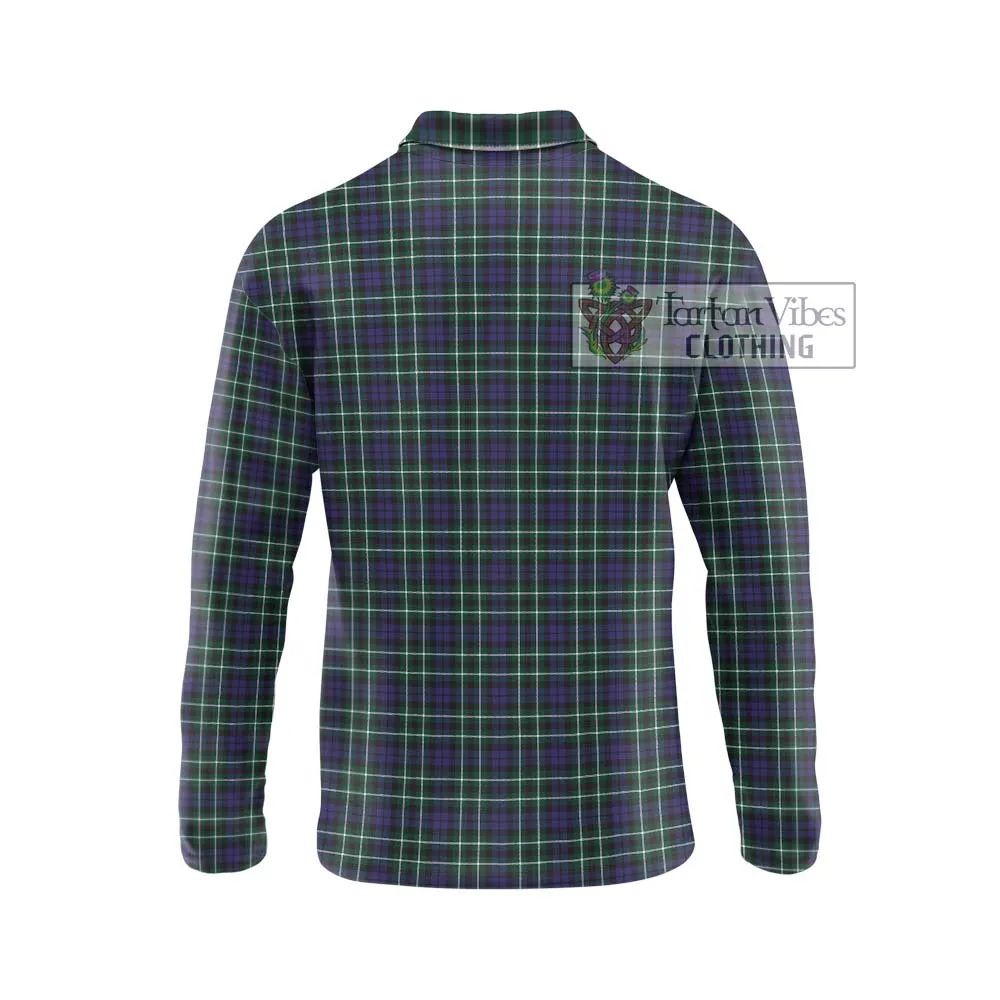 Allardice Tartan Long Sleeve Polo Shirt with Family Crest DNA In Me Style