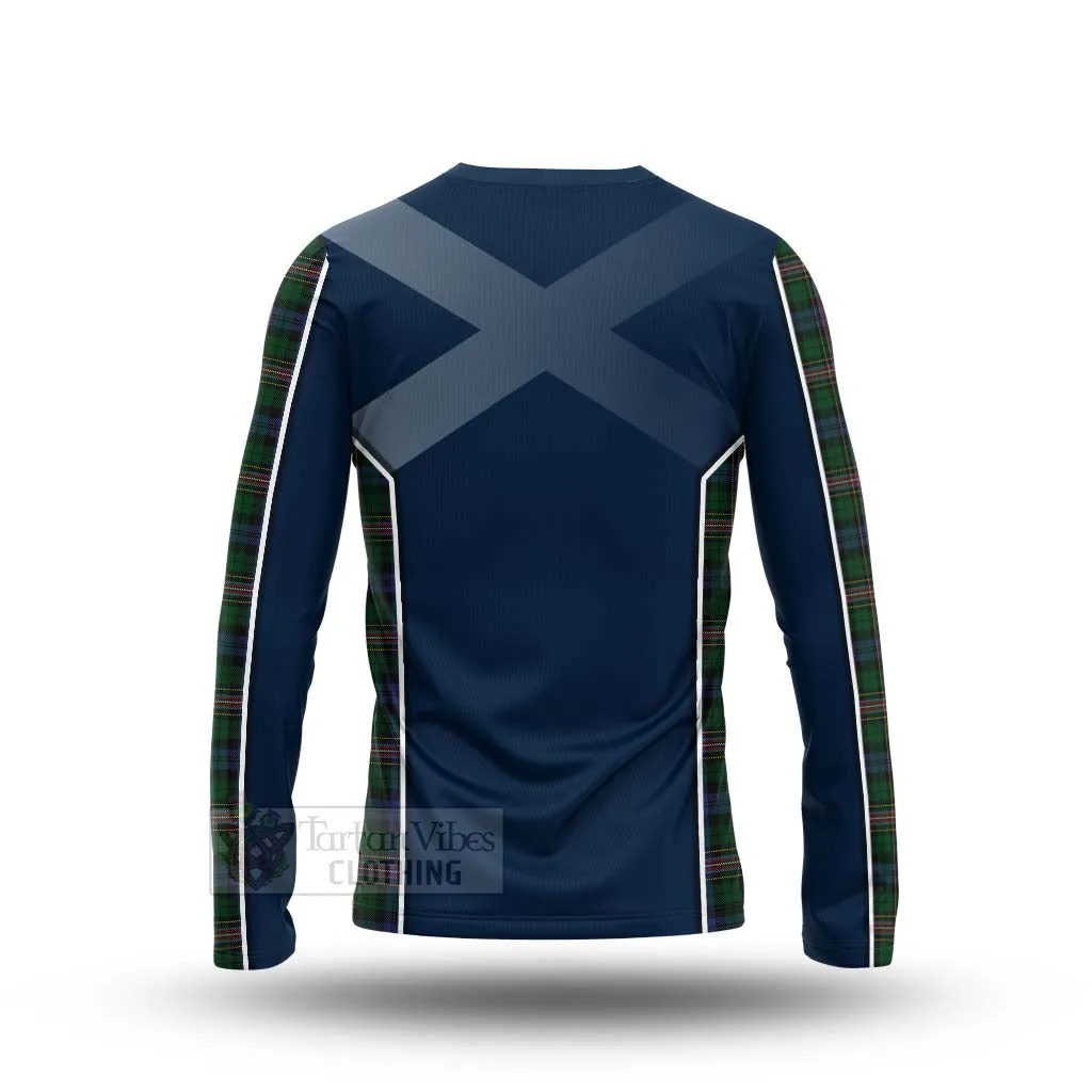 Allison Tartan Long Sleeve T-Shirt with Family Crest and Scottish Thistle Vibes Sport Style