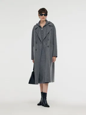 Alpaca Wool Longline Women Overcoat