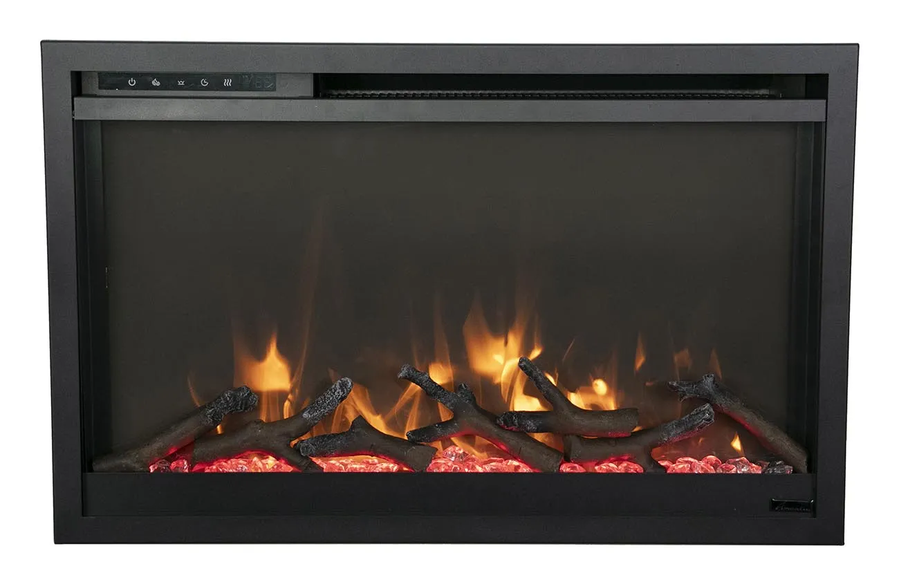 Amantii 36” Traditional Xtraslim 5000 BTU Electric Fireplace