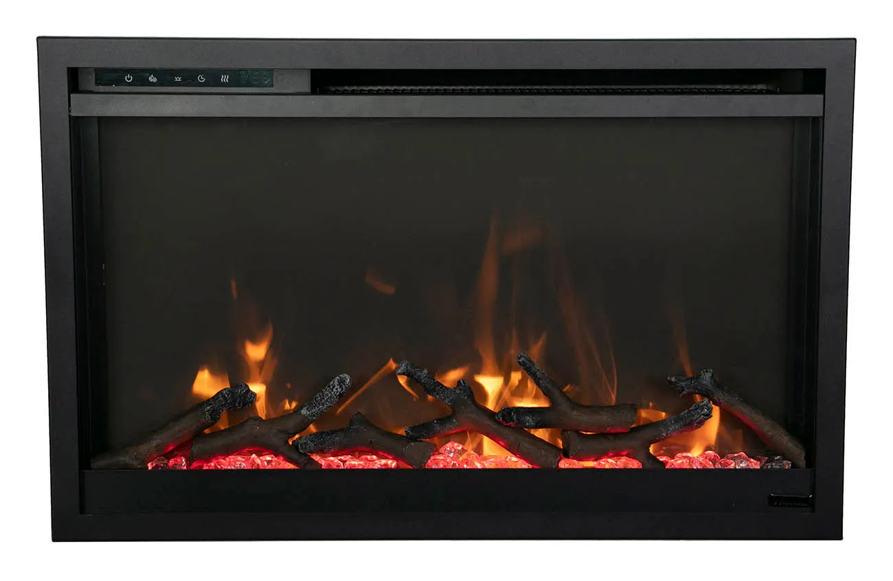 Amantii 36” Traditional Xtraslim 5000 BTU Electric Fireplace