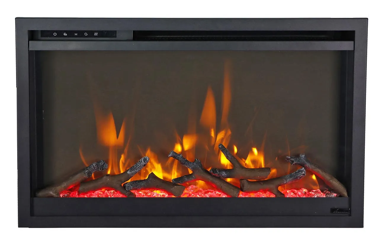 Amantii 36” Traditional Xtraslim 5000 BTU Electric Fireplace