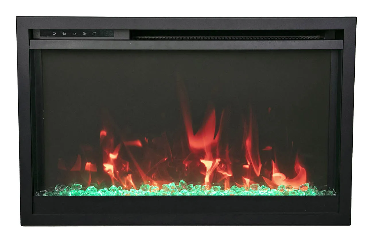 Amantii 36” Traditional Xtraslim 5000 BTU Electric Fireplace