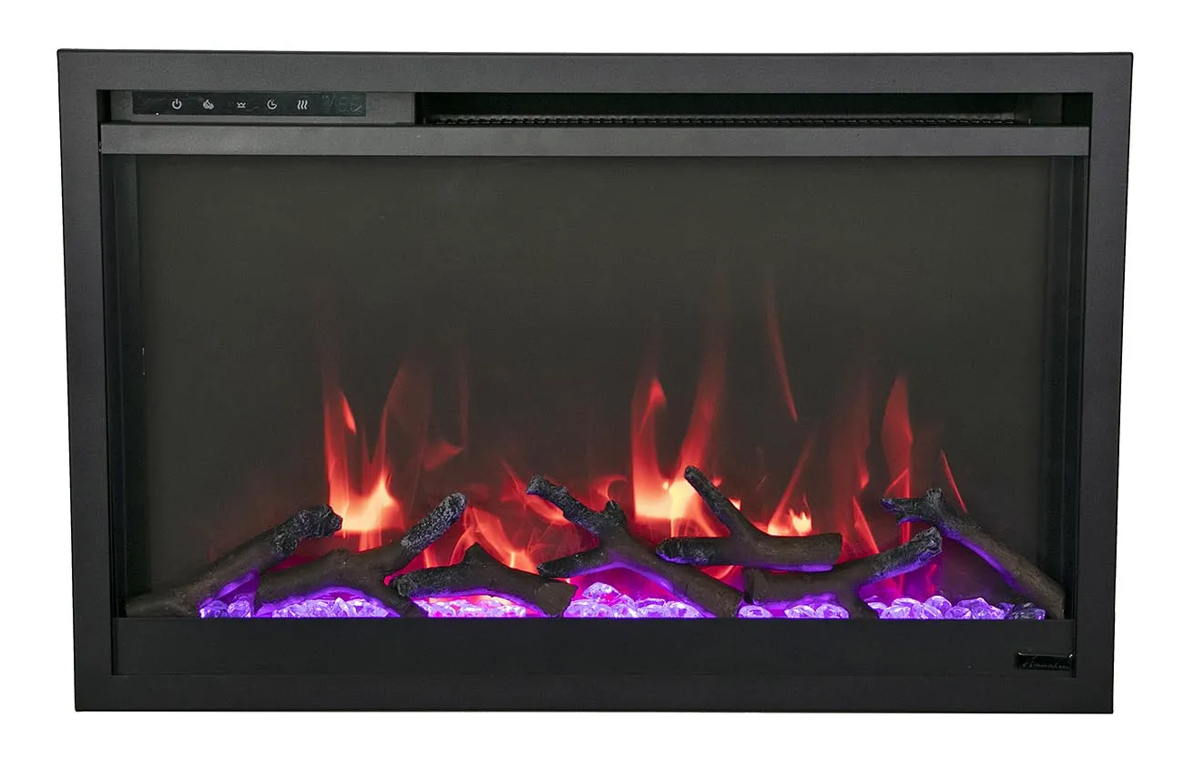 Amantii 36” Traditional Xtraslim 5000 BTU Electric Fireplace