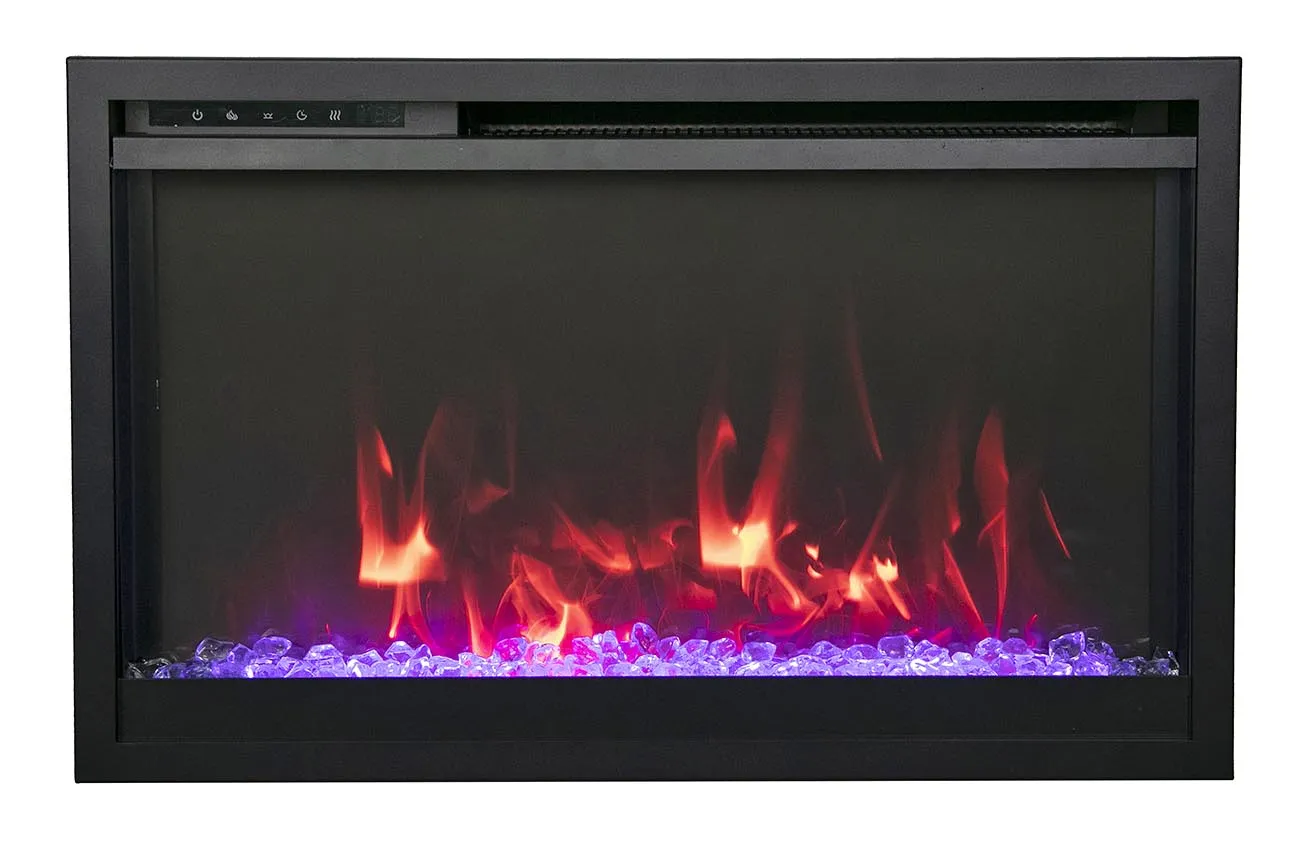 Amantii 36” Traditional Xtraslim 5000 BTU Electric Fireplace