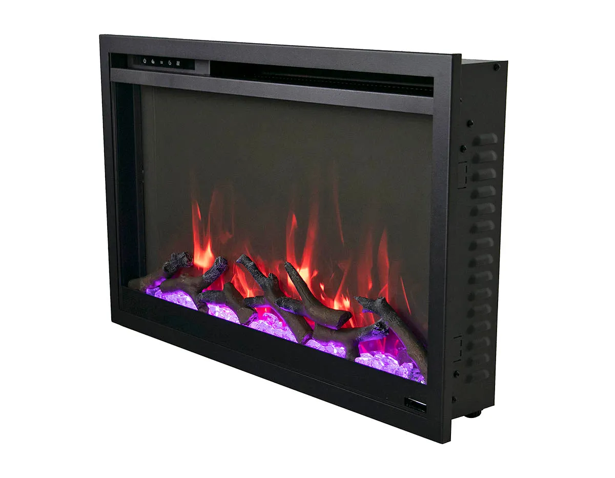 Amantii 36” Traditional Xtraslim 5000 BTU Electric Fireplace