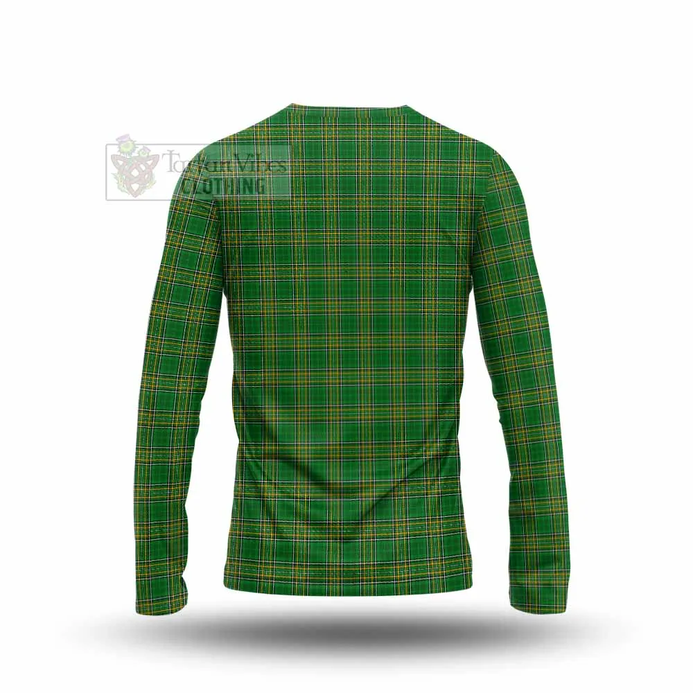 Andrew Irish Clan Tartan Long Sleeve T-Shirt with Coat of Arms