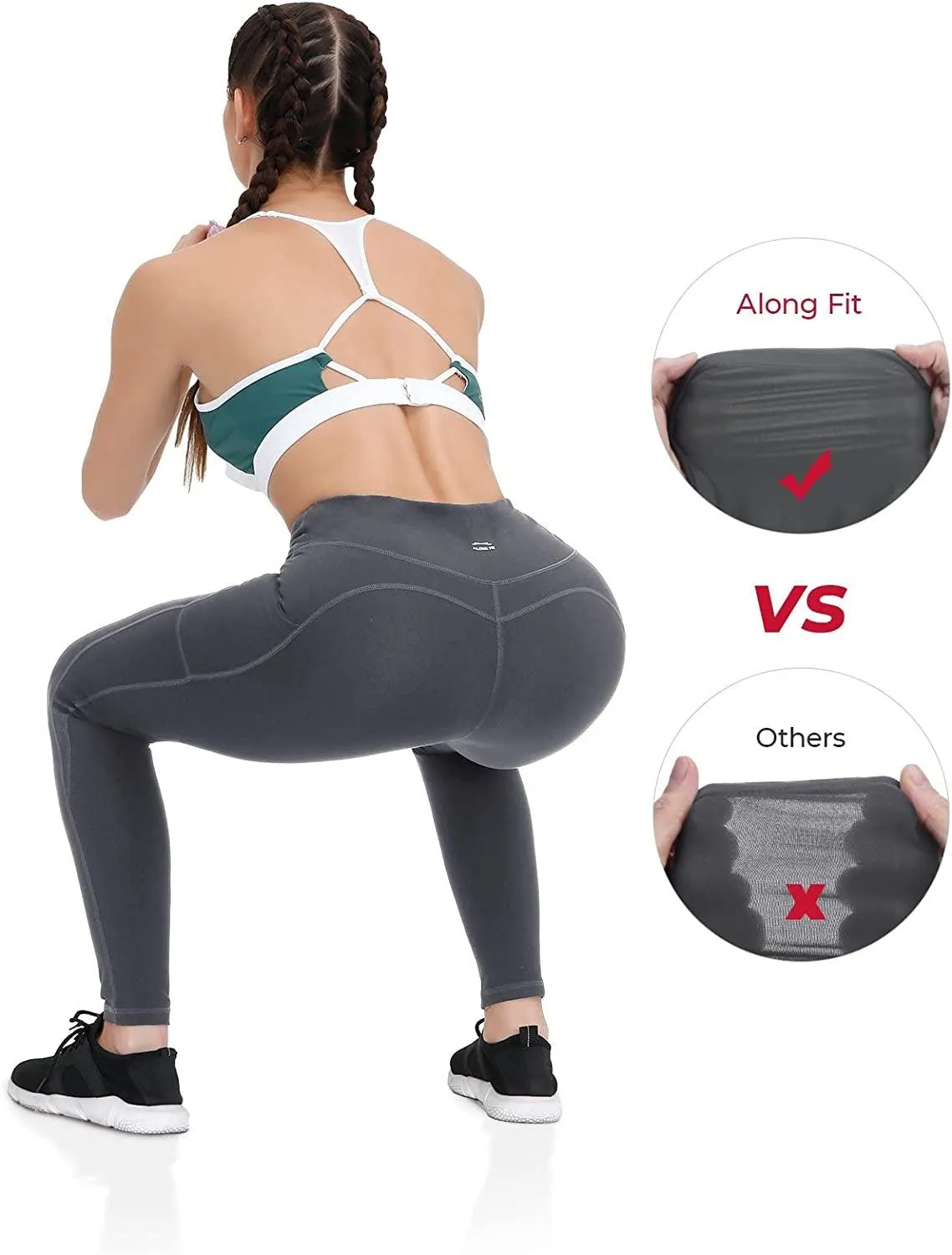 Anti-Nail Leggings for Women, Non-See-Through Yoga Pants