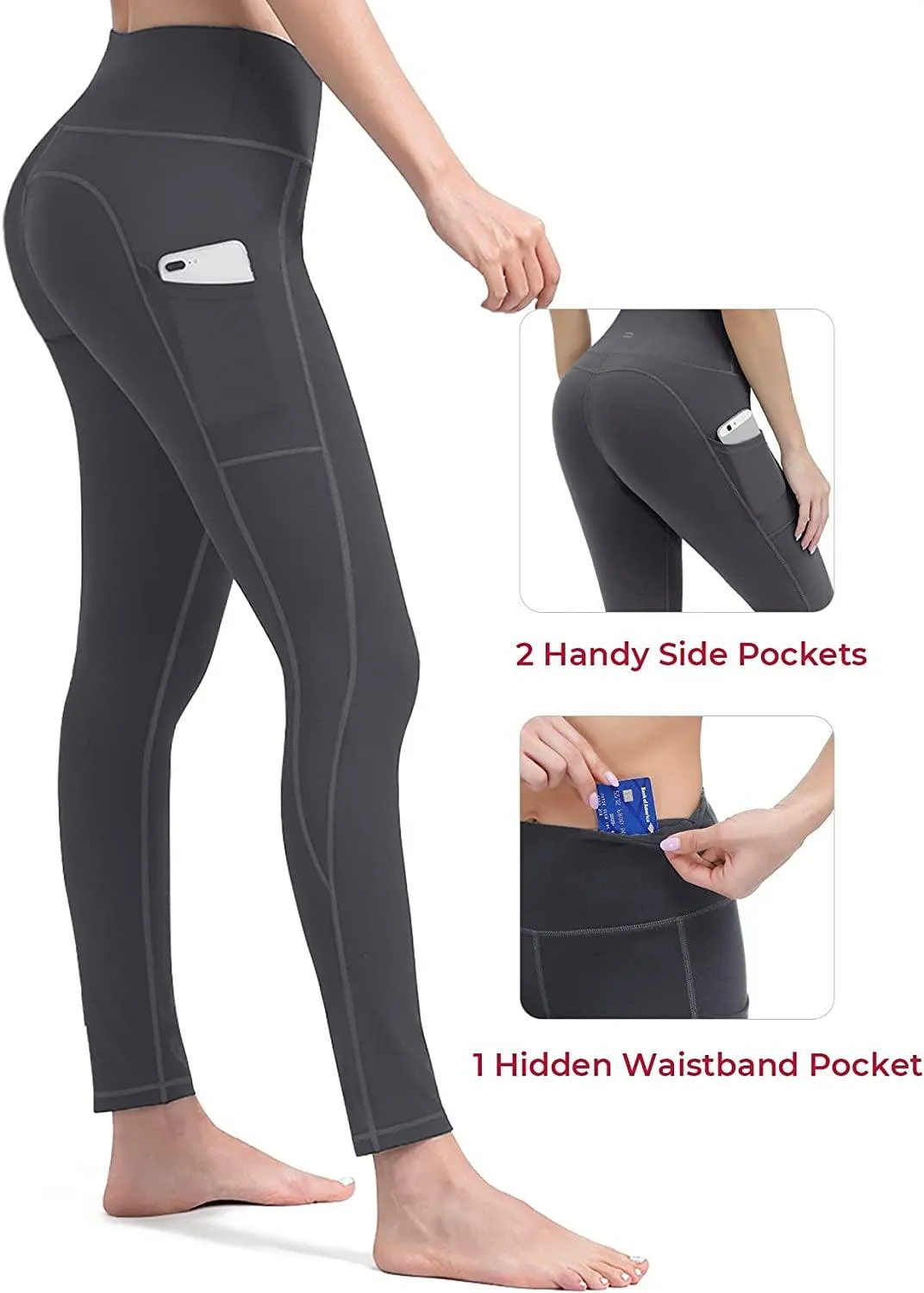 Anti-Nail Leggings for Women, Non-See-Through Yoga Pants