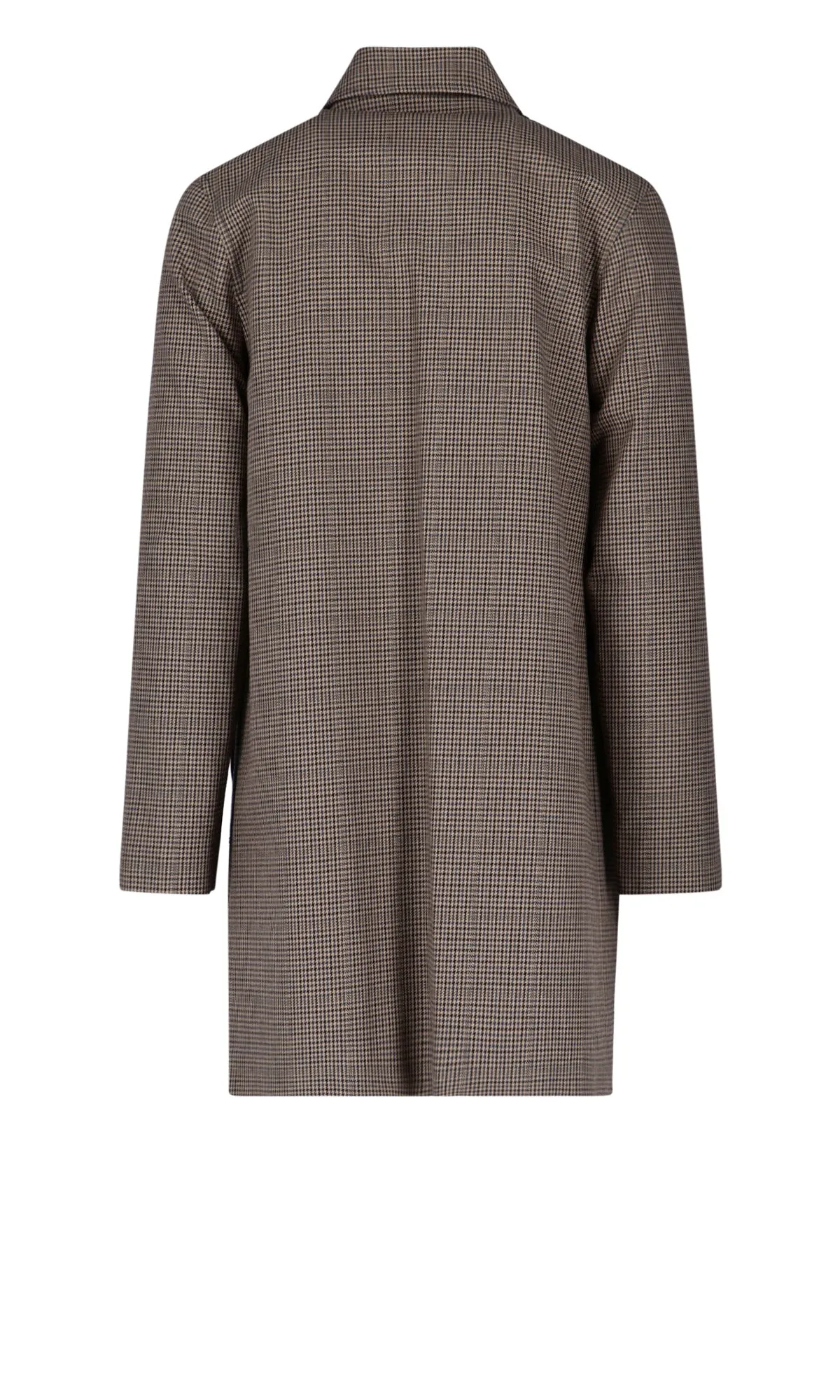 A.P.C. Check-Printed Single-Breasted Overcoat