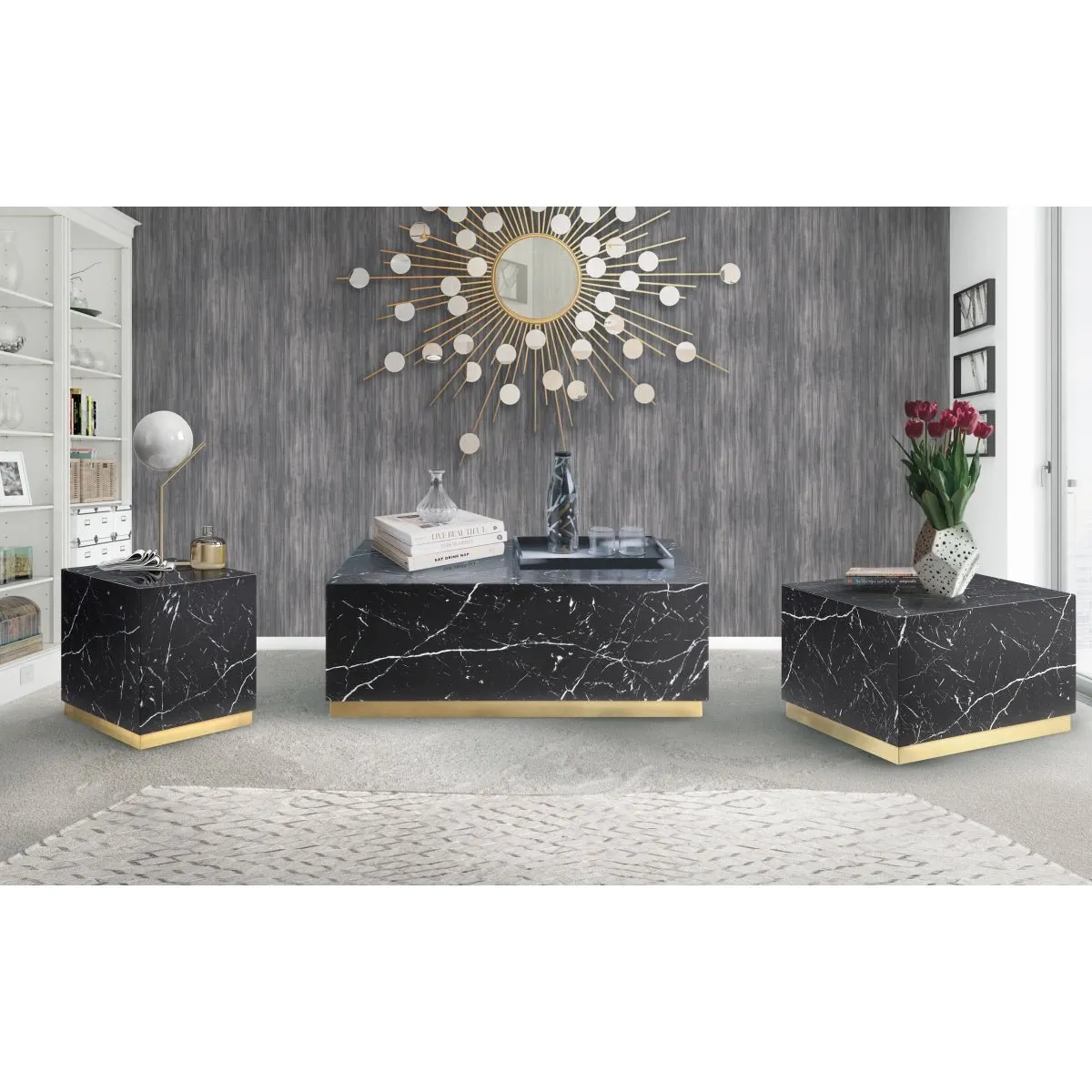 Astraia Black End Table