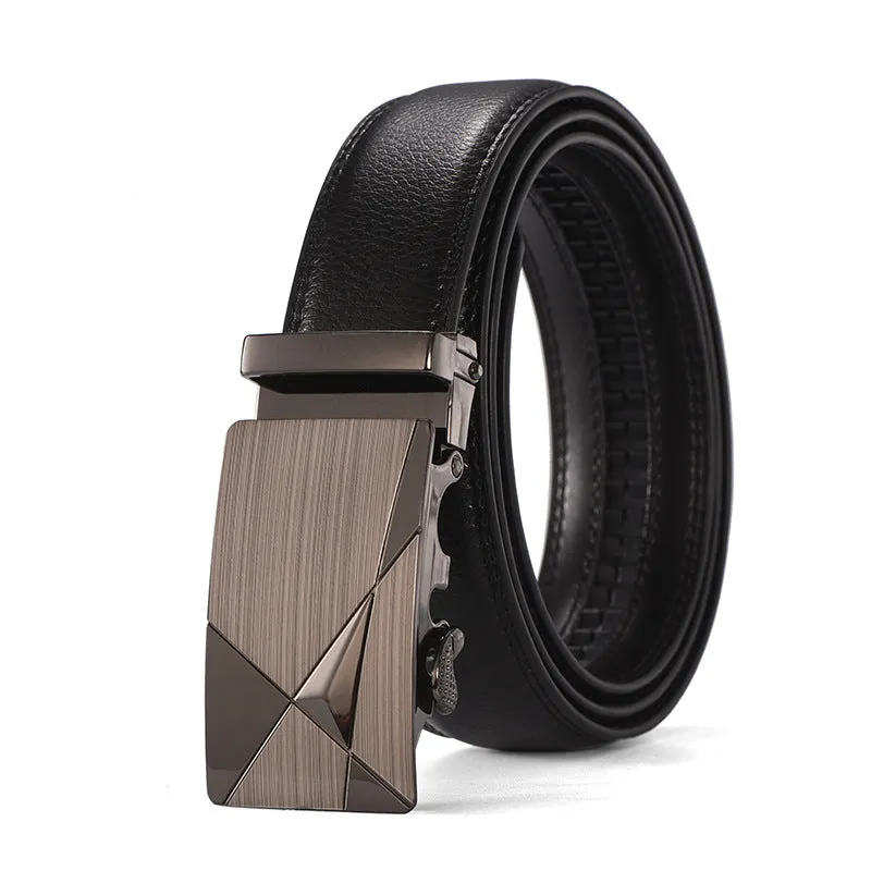 Automatic Leather Buckle Belt Leisure Business Jaguar Pants Belt