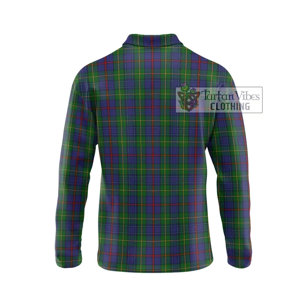 Bailey Tartan Long Sleeve Polo Shirt with Family Crest DNA In Me Style