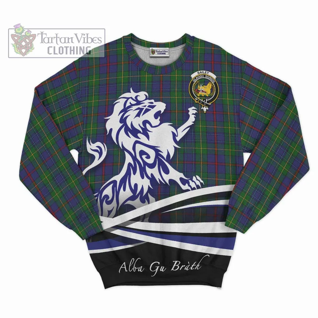 Bailey Tartan Sweatshirt with Alba Gu Brath Regal Lion Emblem