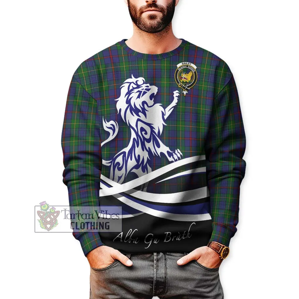 Bailey Tartan Sweatshirt with Alba Gu Brath Regal Lion Emblem