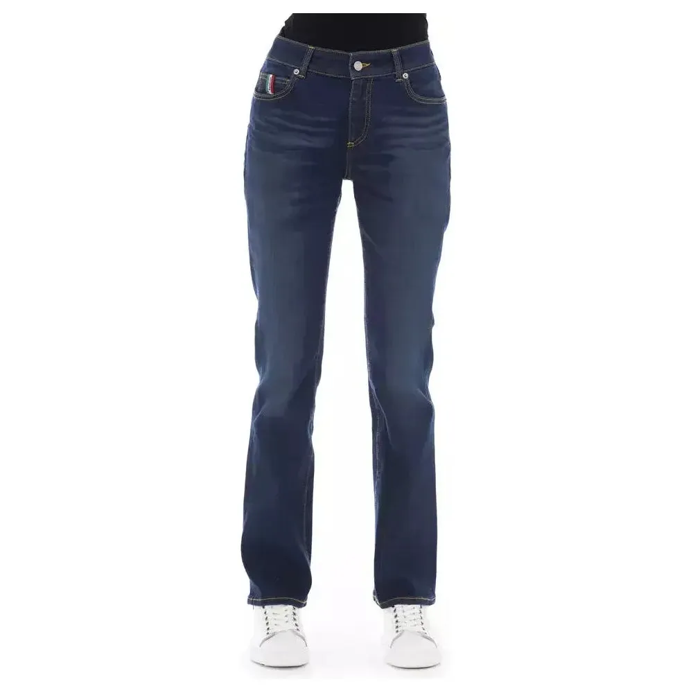 Baldinini Trend Blue Cotton Women's Jeans