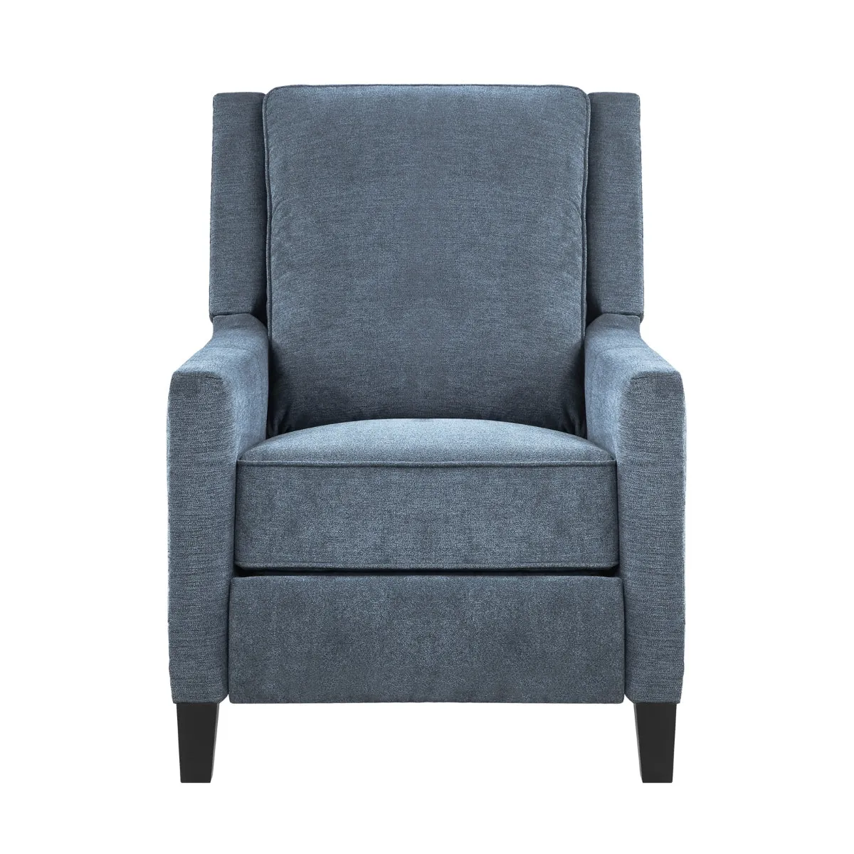 Banks II Self-Reclining Armchair in Blue Textured Fabric