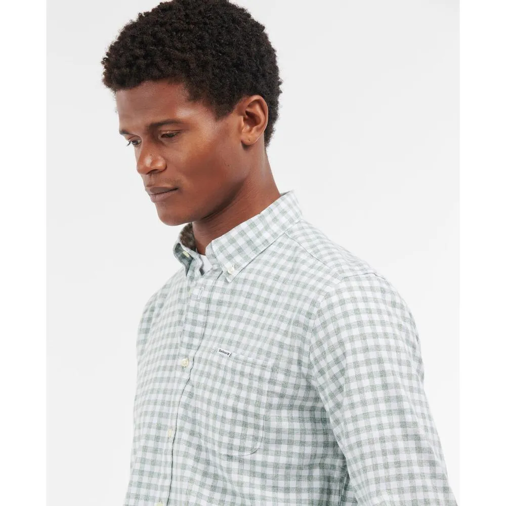 Barbour Kane Tailored Mens Shirt - Green