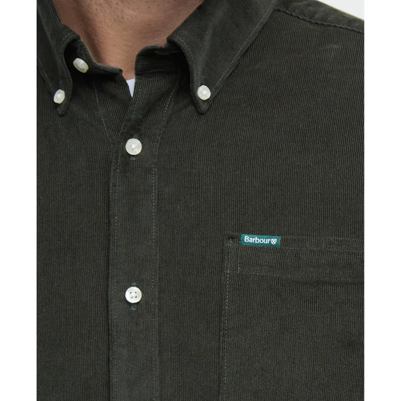 Barbour Ramsey Corduroy Mens Tailored Shirt - Forest