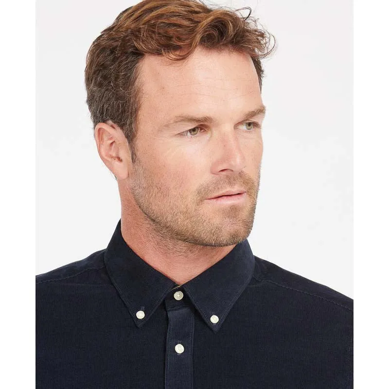 Barbour Ramsey Corduroy Mens Tailored Shirt - Navy