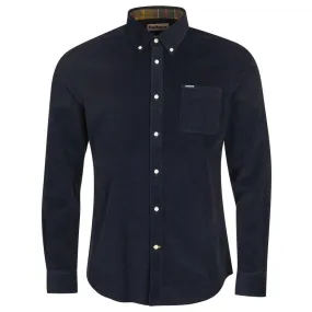 Barbour Ramsey Corduroy Mens Tailored Shirt - Navy