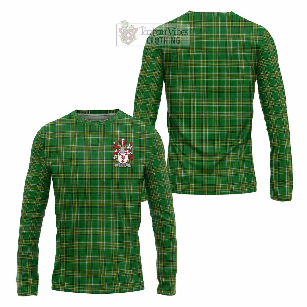 Beamish Irish Clan Tartan Long Sleeve T-Shirt with Coat of Arms