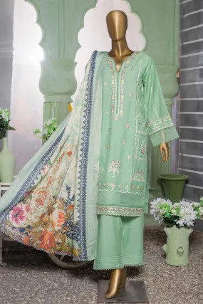 Bin Saeed Stitched 3 Piece Dhanak Winter Shawl Vol-02 Collection'2022-SM-040-Pista