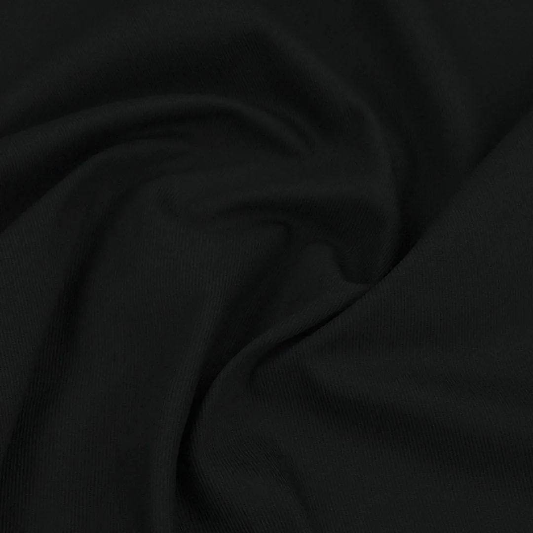 Black Heavy Stretch Twill Fabric 98333