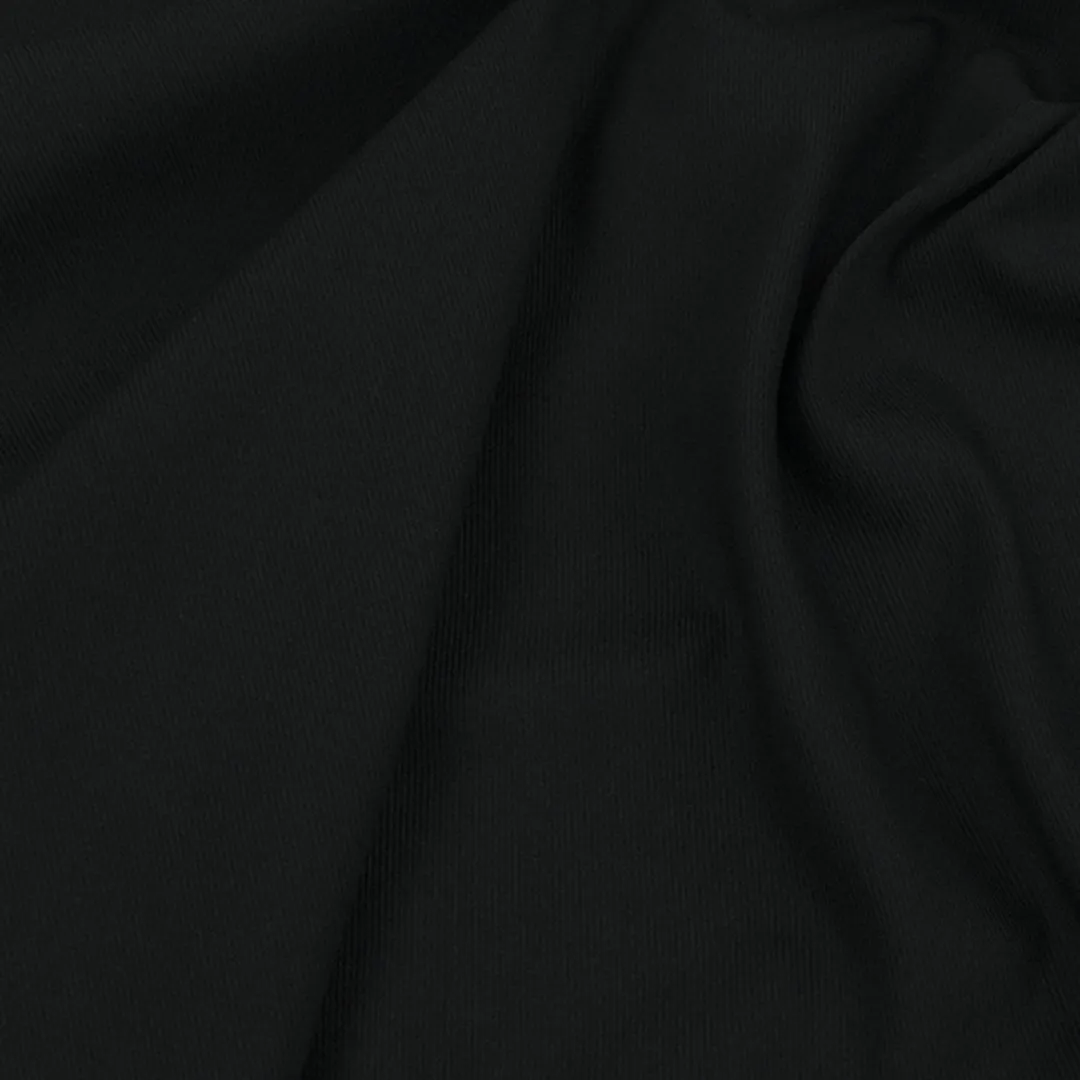 Black Heavy Stretch Twill Fabric 98333