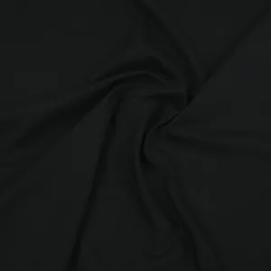 Black Heavy Stretch Twill Fabric 98333