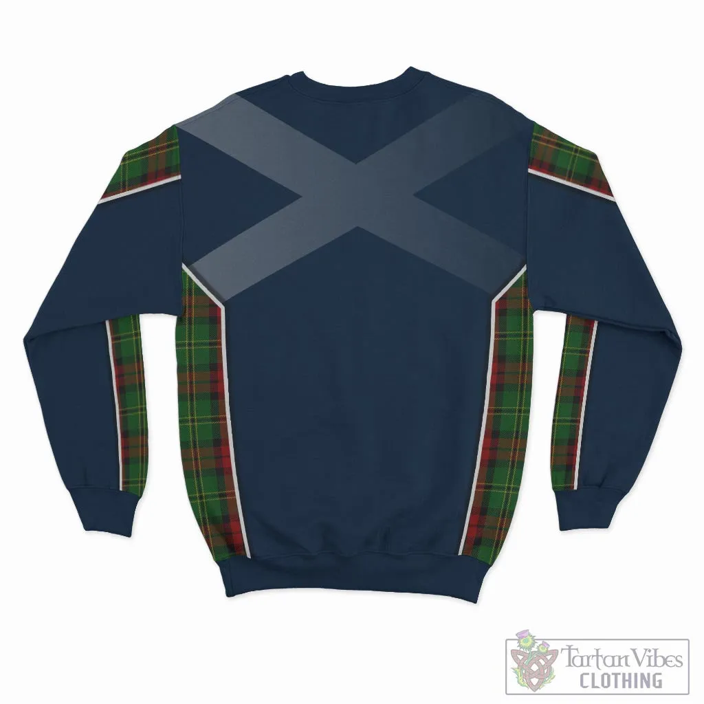 Blackstock Hunting Tartan Sweatshirt with Family Crest and Scottish Thistle Vibes Sport Style