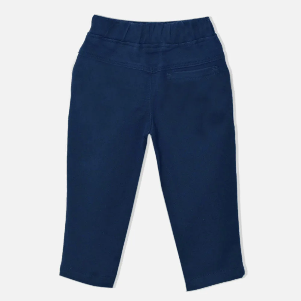 Blue Elasticated Waist Pants